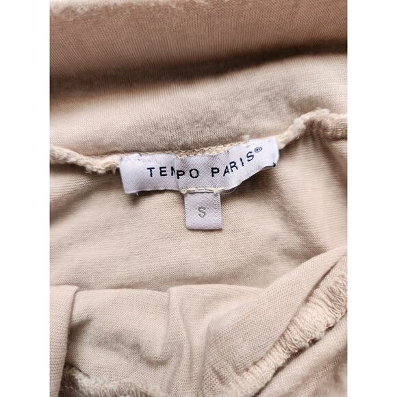 Tempo Paris Silk Angled Tiered Midi Skirt Pink Boho Euro Summer size small - Picture 7 of 10